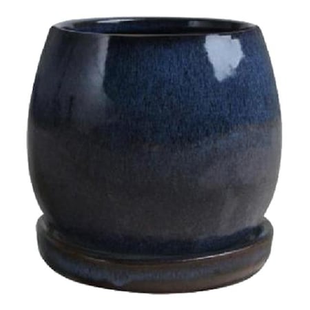Trendspot Trendspot 227356 8 in. Artisan Pot; Drip Blue 227356